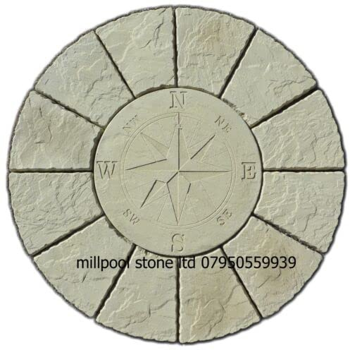 1.2M New Compass Paving Stone Kit Garden Patio Feature set