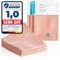 OXIRU Lot de 6 Chiffons Microfibre 60x40 cm, Rose - sans Traces, Polyvalents pour Cuisine, Fenêtre, Voiture - Gants de Toilette, Torchons, Lingettes Vitres et Entretien Auto