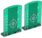 Uadme Placa Láser, 2 Piezas Tarjetas de Objetivo Laser Magnéticas, Laser Target, Nivel Láser de Línea Cruzada, 10 x 7 cm para Alineación, Medición (Verde)