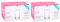 Tradineur - Pack de 2 Cajas de 6 Vasos Modelo Lune - Capacidad: 365 ml - Fabricado en Vidrio Resistente - Apto para lavavajillas - Tamaño Aprox: Ø 7,5 x 13 cm - 12 Uds Totales