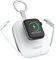 Caricatore portatile piccolo da 5000 mAh, caricabatterie wireless iWatch con cavo integrato, caricatore portachiavi da viaggio per Apple Watch 9/Ultra2/8/Ultra/7/6/Se/5/4/3, iPhone 15/14/13/12/11
