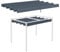 Outsunny Ersatzdach für 2,85 x 2 m Pergola, wasserabweisend einziehbar Welle Überdachung mit Regenabflusslöchern, UV-Schutz 30+, Winterfest Schattenabdeckung für Garten, Balkon, Terrasse, Dunkelgrau