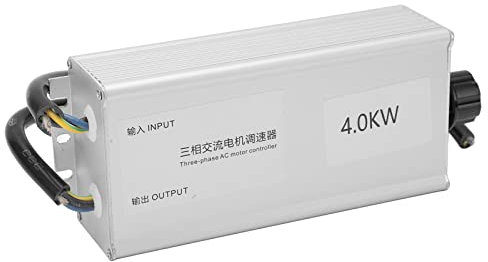 AC Motor Controller, 3 Phase Fan Stepless Speed Control Switch High Power Fans Control Governor 380V 4KW