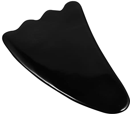 HOMSFOU Kratzbrett Handmassagegerät Jade Roller Guasha Guasha-schaber Massageplatte Aus Jade Jade-roller-creme Akupunkt-massagegerät Leoparden-haarnetze Gesicht Tabletten Kratzen Hörner