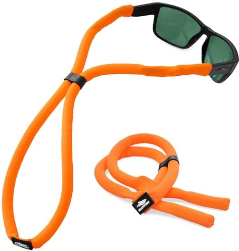 Pilotfish Sangle de lunettes de soleil flottante, réglable, imperméable, haute visibilité, support en néoprène pour homme et femme