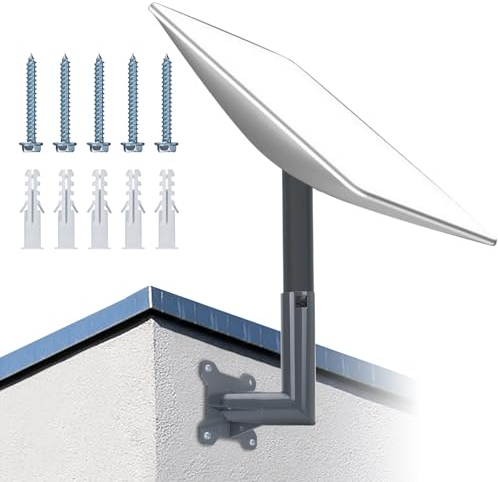 Support Mural pour Starlink, Montage Starlink Réglable, kit de Montage starlink avec Adaptateur de Montage starlink, Montage starlink Pole, kit Internet starlink Satellite starlink Roof Mount (M)