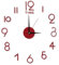 Orologio Parete Adesivo for orologio da parete a specchio con numeri romani 3D Orologi al quarzo fai da te alla moda Guarda adesivi for la decorazione della casa Orologio Da Muro (Color : D)