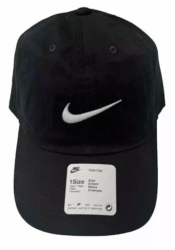 NIKE Kids Club Cap One Size FV5588 010 schwarz, Schwarz , Einheitsgröße