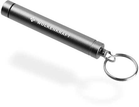 WOLKENKRAFT Capsule Caddy Transportbehälter/Container für 5 Dosierkapseln | Für WOLKENKRAFT ÄRiS (ULTRA) und WOLKENKRAFT FX MINI (ULTRA) Vaporizer | Edelstahl | *Gun Metal*