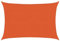 vidaXL Sonnensegel, UV Schutz Sonnenschutz für Terrasse Balkon Garten, Windschutz Wetterschutz Rechteckig, Sonnendach, 160g/m² Orange 3x5m HDPE