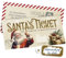 KOKO&LORA Santa's Ticket - zum Personalisieren - mit Rubbelsticker • Überraschung • Gutschein zum selber ausfüllen mit Rubbelaufkleber - Rubbelkarte zum Beschriften - Weihnachts Gutschein
