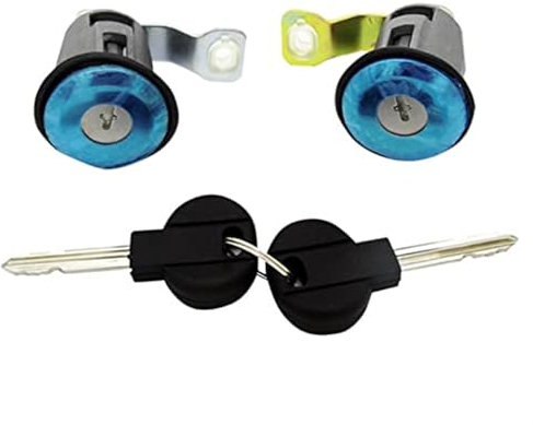 ZAPYVET 9170G3 252522 Cylindre de Serrure de Porte Gauche Droite avec 2 clés, for citroën, BERLINGO XSARA Picasso, for Peugeot, for Partner, Cylindre de Serrure de Porte de Voiture