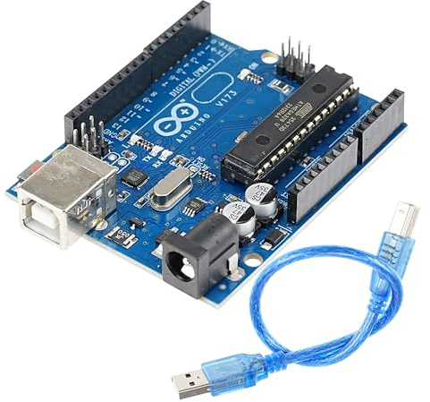 A-DIGISHUO 1 placa de desarrollo R3 para Ar du i n o versión oficial R3 original con cable USB (Ar dui no compatible)