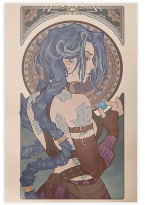 Poster Arcane TV-Serie, League of Legends, Leinwand-Poster, Schlafzimmer, Dekoration, Landschaft, Büro, Raumdekoration, Geschenk, 30 x 45 cm