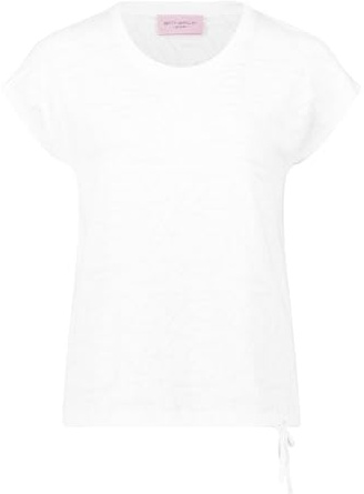 Betty Barclay Damen Strukturshirt mit Tunnelzug 38, Weiß