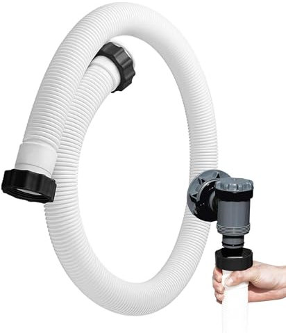 2X Tuyau Piscine 38mm, Remplacement Tuyaus Pompe Piscine, Tuyau Pour Pompe De Filtre À Sable De Piscines, Accessoires Filtres À Sable, Pour Chauffe-eau Et Chlorinateurs Piscines