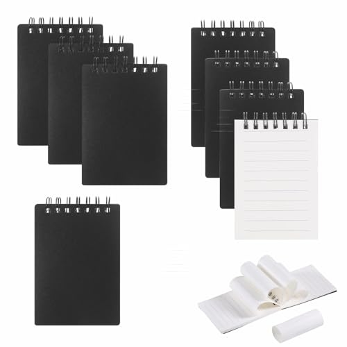 8 Stück Klein A7 Notizblock Mini Spiral Notizbuch Pocket Notizbuch Liniert