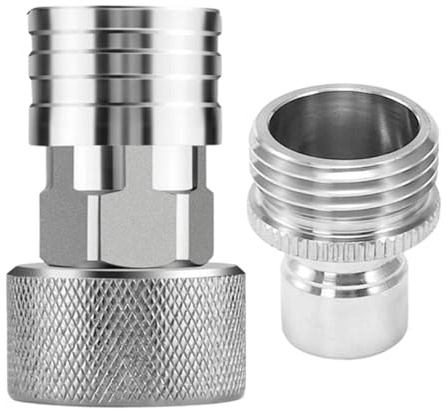 Uitseld Garden Hose Fittings | Stainless Steel Rustproof Universal Precision,Hose Adapter Pressure Washer Accessories | for Home Bathroom Kitchen Lawn Patio Yard Pathway Watering Washing Cleaning