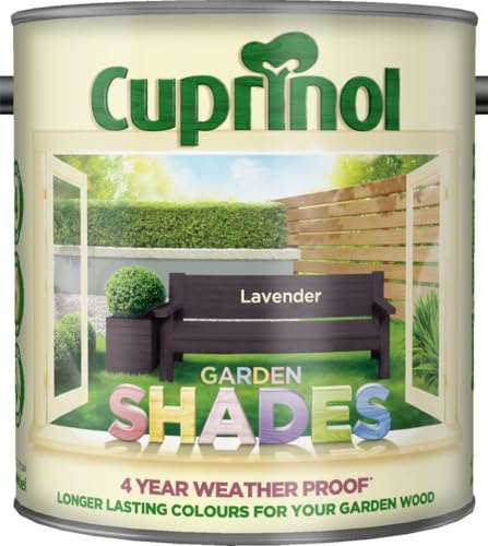 Lavender Shades Matt Wood Treatment 2.5L | Exterior Wood Paint and Protector | Matt Finish for Sheds Fences Garden Furniture and Outdoor Timber