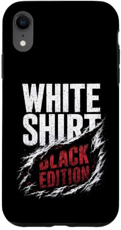 Hülle für iPhone XR White Shirt Black Edition