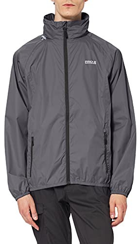 PRO-X elements Herren Pack able Jacke, Anthrazit, 3XL