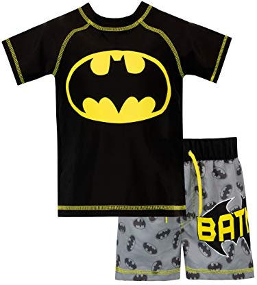 BATMAN Boys DC Comics Swim Set Black Age 6-7 Years