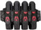 HK Army Magtek Paintball Pack/Geschirr (4+3+4, schwarz/rot)