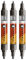 Molotow One4All Acrylic Twin Marker (Strichstärke 1.5 mm und 4 mm, hochdeckend und permanent) 3 Stück Farbe 223 metallic schwarz