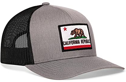 HAKA Trucker-Mütze für Damen und Herren, verstellbare Baseballmütze, Golfmütze, Snapback, grau/schwarz, One Size