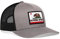 HAKA Trucker-Mütze für Damen und Herren, verstellbare Baseballmütze, Golfmütze, Snapback, grau/schwarz, One Size