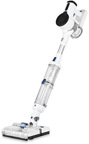 CLEANmaxx aspirapolvere a batteria con potente motore BLDC | Aspira e pulisce in un solo gesto, può essere usato anche come aspirapolvere a mano | Luce UV per la disinfezione