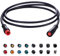 Extension Cable 2Pin/3Pin/4Pin/5Pin/6Pin/7Pin/8Pin/9Pin Waterproof Plug Works for Electric Bicycle Light/Throttle/Ebrake/Display Ebike Parts Extend Cable (2pin 80cm)