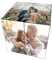 Coudf Personalisierte 6/9 Foto Kunststoff Würfel Würfel Faltbare Neuheit Fotorahmen Album Liebe Erinnerung Einzigartige Valentinstag Geburtstag Vatertag Jubiläumsideen (9 Fotos)