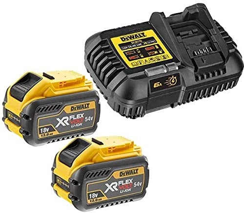 2 x Dewalt DCB548 18v / 54v XR Flexvolt 12.0ah Battery +DCB116 Flex Volt Charger