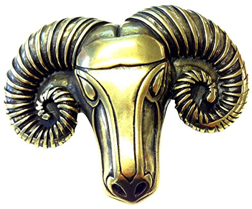 BELTINGER Gürtelschnalle RAM 4,0 cm | Buckle Wechselschließe Gürtelschließe 40mm Massiv | Wechselgürtel bis 4cm | Gold