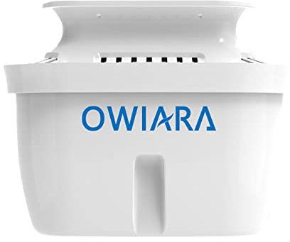 OWIARA Standard-Wasserfilter, Standard-Ersatzfilter für Krüge und Spender, BPA-frei, 1 Stück