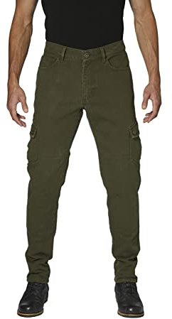 Rokker Cargo Slim Motorrad Textilhose, oliv, 38
