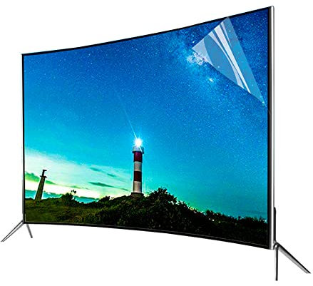 XRRX Matte Anti Glare TV Screen Protectors for 32-75 Inch, Anti Blue Light/Anti-scratch Filter Film/Prevent Eye Fatigue for TCL/Samsung/Toshiba/Sony/LG/Hisense / 58in 1269x721mm