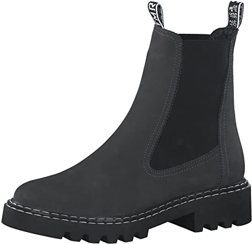 Tamaris Damen 1-1-25455-09 Stiefelette, Anthracite Nub, 36 EU
