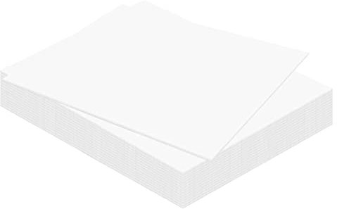 Kangaro Planchas de espuma (50 x 70 cm, 3 mm, 15 unidades), color blanco