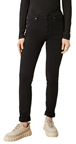 s.Oliver Damen Skinny Jeans IZABELLl BI Stretch hoher Bund schwarz 2110558-40-99Z8blackstre- W40 / L30