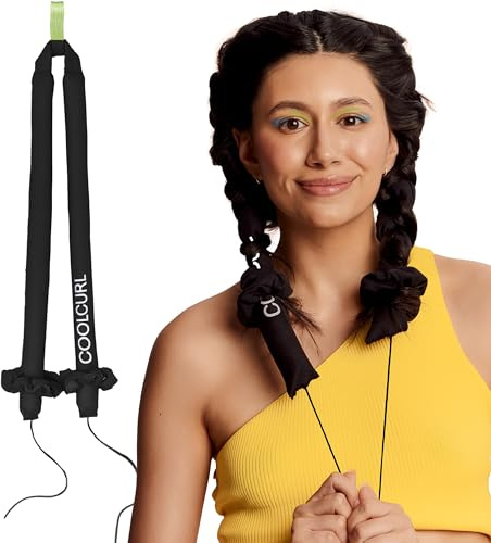 Glov Coolcurl Black Box Lockenwickler für Langanhaltende Locken Ohne Hitze Haarschonend Flexibles Material Einfache Anwendung Perfekt für Wellen Formen Auch Beim Schlafen
