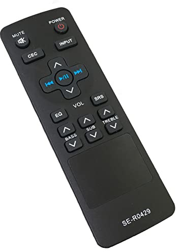 Replacement Remote Control SER0429 SE-R0429 Compatible for Toshiba Soundbar SBX4250KN SBX4250 SBX5065KU SER0429 Sound bar Speaker System