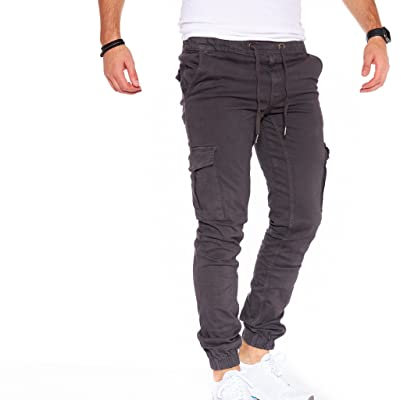 8009 Herren Cargohose aus Baumwolle männer Cargohose Chino Hose Freizeithose Slim fit Cargohose Slim fit Chino Hose stylisch Cargohose (as3, Numeric, Numeric_29, Plus, Regular, C-Antracite, 31)