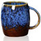 Kaffeetasse Groß, Cappuccino Tassen Steingut,Tasse 450ml,Große Tasse,Tasse Steingut,Teetasse mit Henkel,Kaffeetasse aus Keramik,Kaffeetasse aus Porzellan,Künstlerdesign Tasse (D)