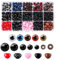 Sicherheitsaugen für Häkeltiere, 752 Stück Amigurumi Augen und Nasen Puppenaugen Knopfaugen für Häkeltiere Plüsch Teddybär 5-12mm