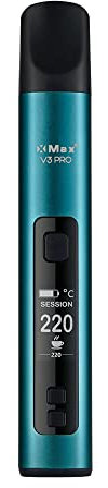 Xmax V3 Pro Dry Herb, Concentrate & Oil Vaporiser, Isolated Air Path, USB C, 2600mAh Removable Battery, Aluminium Construction, USB C (Blue)