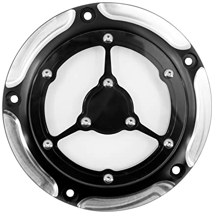 HCmotorku 5 Löcher Derby Abdeckung Kupplungsdeckel Motor Timing Cover Fit für Harley Softail Fat Bob Fat Boy Heritage Classic Street Bob 114 2018-up Schwarz