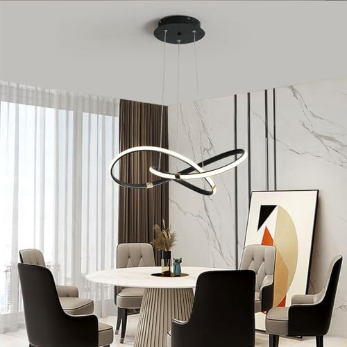 LED Pendelleuchte Esstisch Esszimmer Hängeleuchten & Pendelleuchten Dimmbar Küchenlampe Hängelampe mit Fernbedienung für Wohnzimmer Schlafzimmer Hängend Leuchte Modern Deko Decken Lampen
