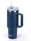 VECH 40oz Tumbler, Travel Coffee Tumbler with Straw Lid and Handle, Insulated Coffee Cup for Hot & Cold Coffee, Stainless Steel Travel Mug, Metal Water Bottle, BPA Free (Blue)